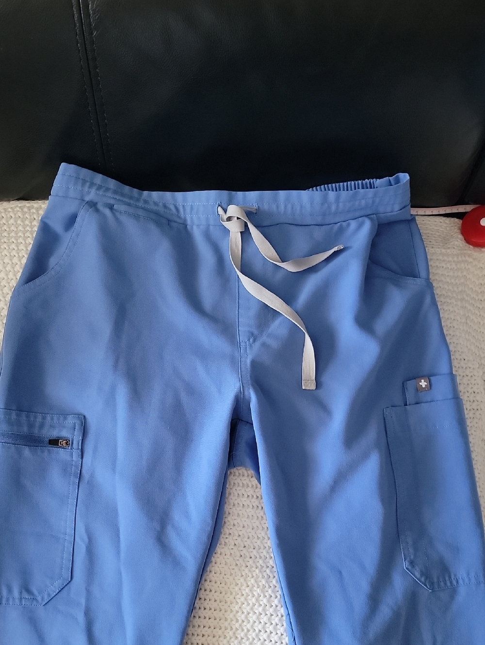 Figs Ceil Blue Women's High Waisted Yola Skinny Scrub Pants Small Tall Size